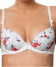 Push-up : Moulded bra with wires